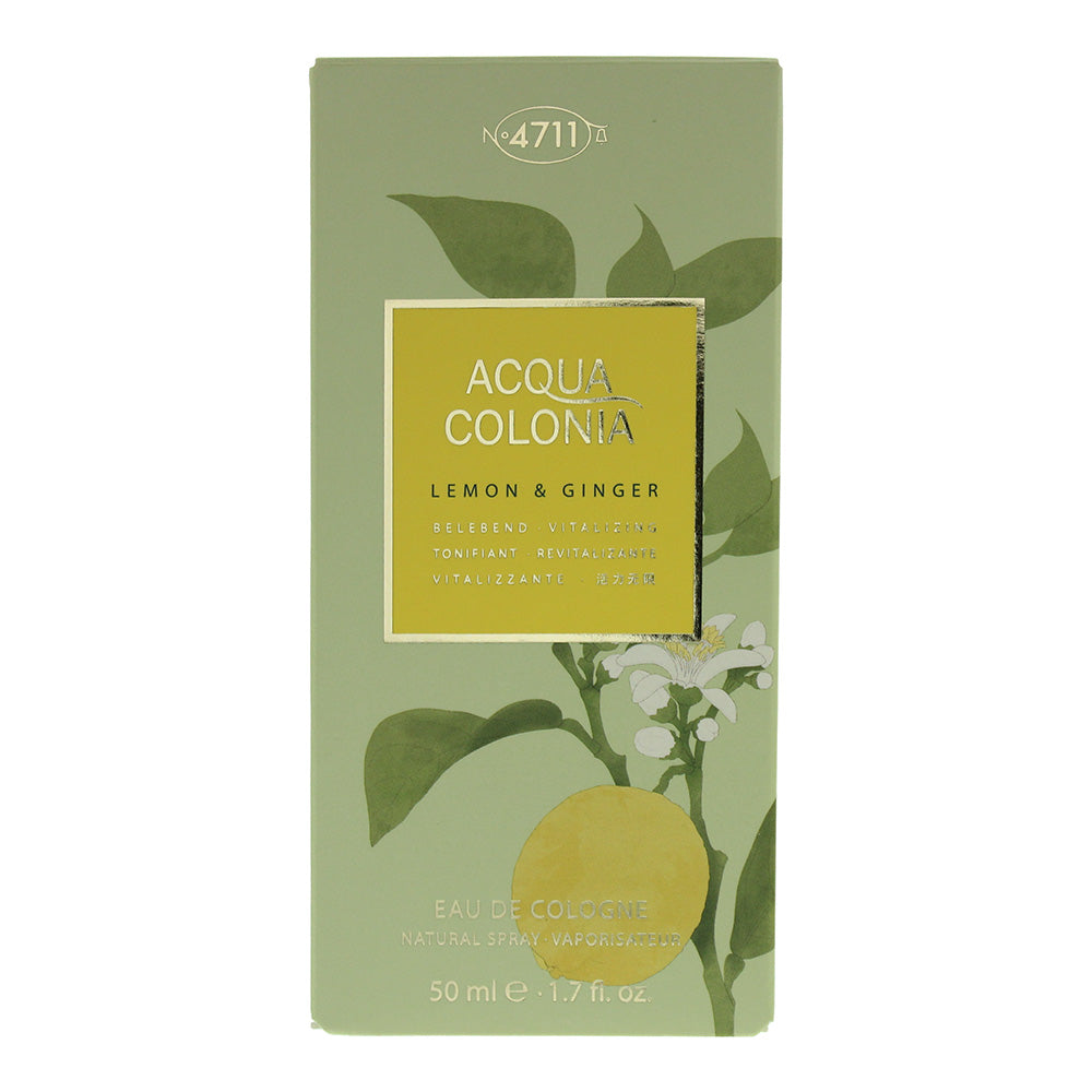 4711 Acqua Colonia Lemon & Ginger Eau de Cologne 50ml - Box