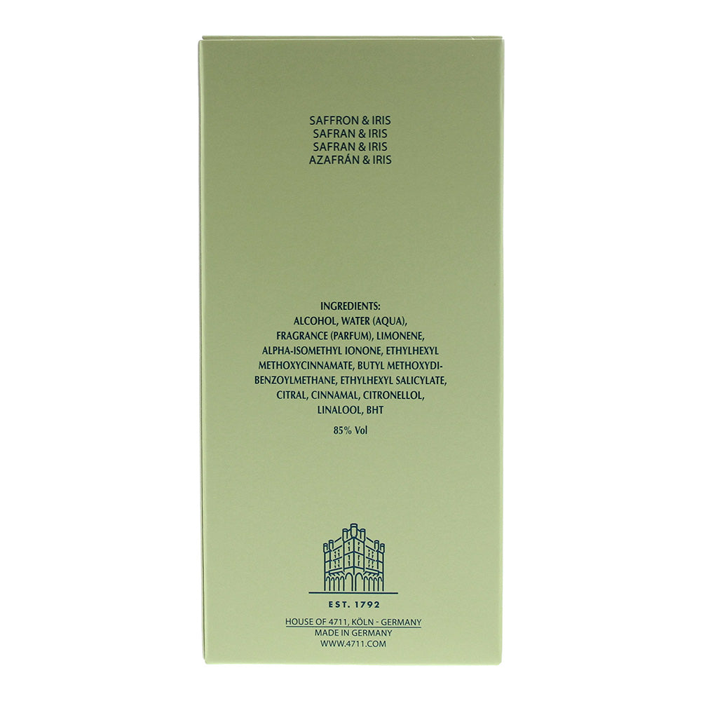 4711 Acqua Colonia Saffron & Iris Eau de Cologne 50ml