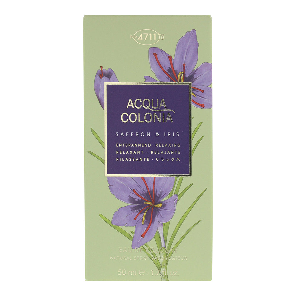 4711 Acqua Colonia Saffron & Iris Eau de Cologne 50ml - Box