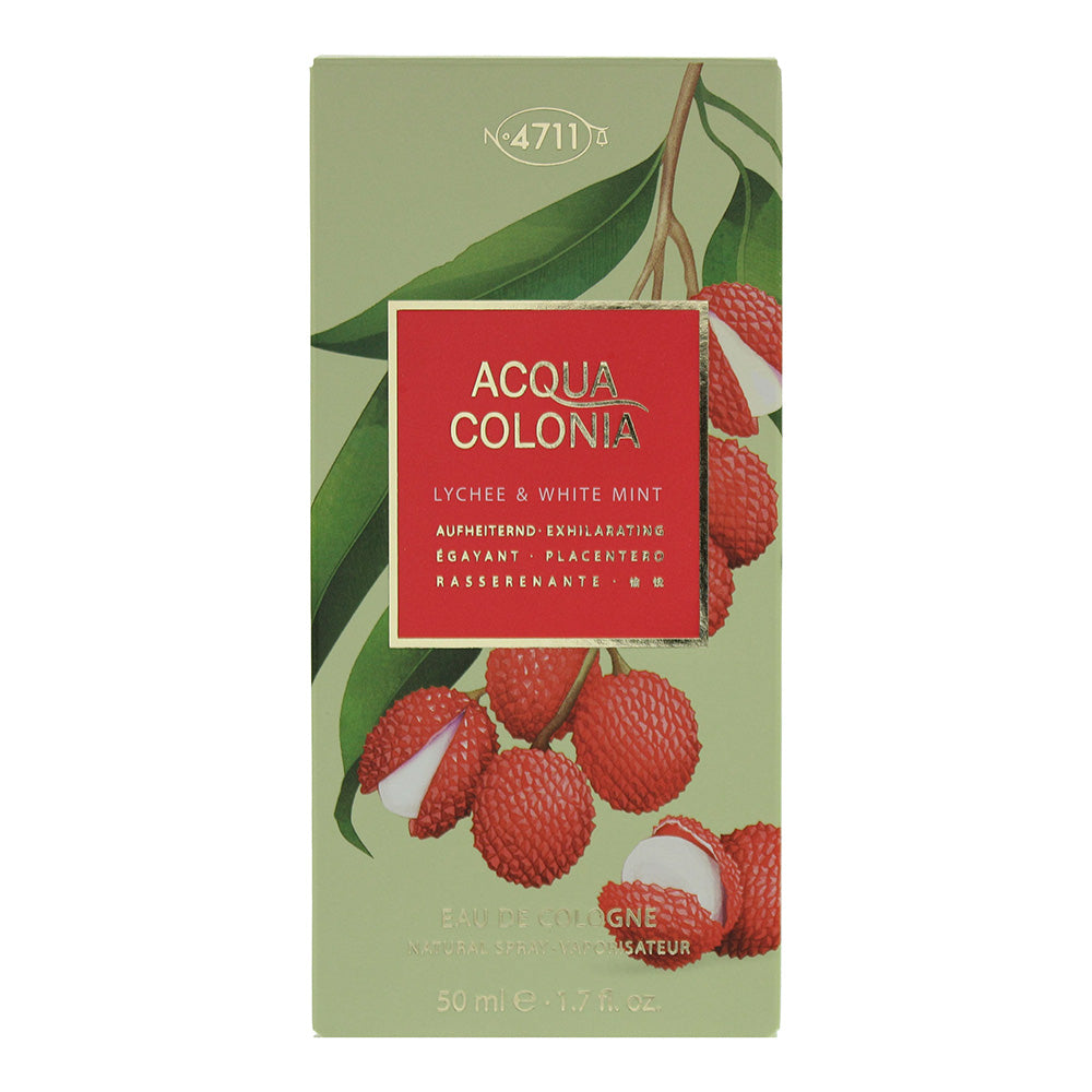 4711 Acqua Colonia Lychee & White Mint Eau de Cologne 50ml - Box