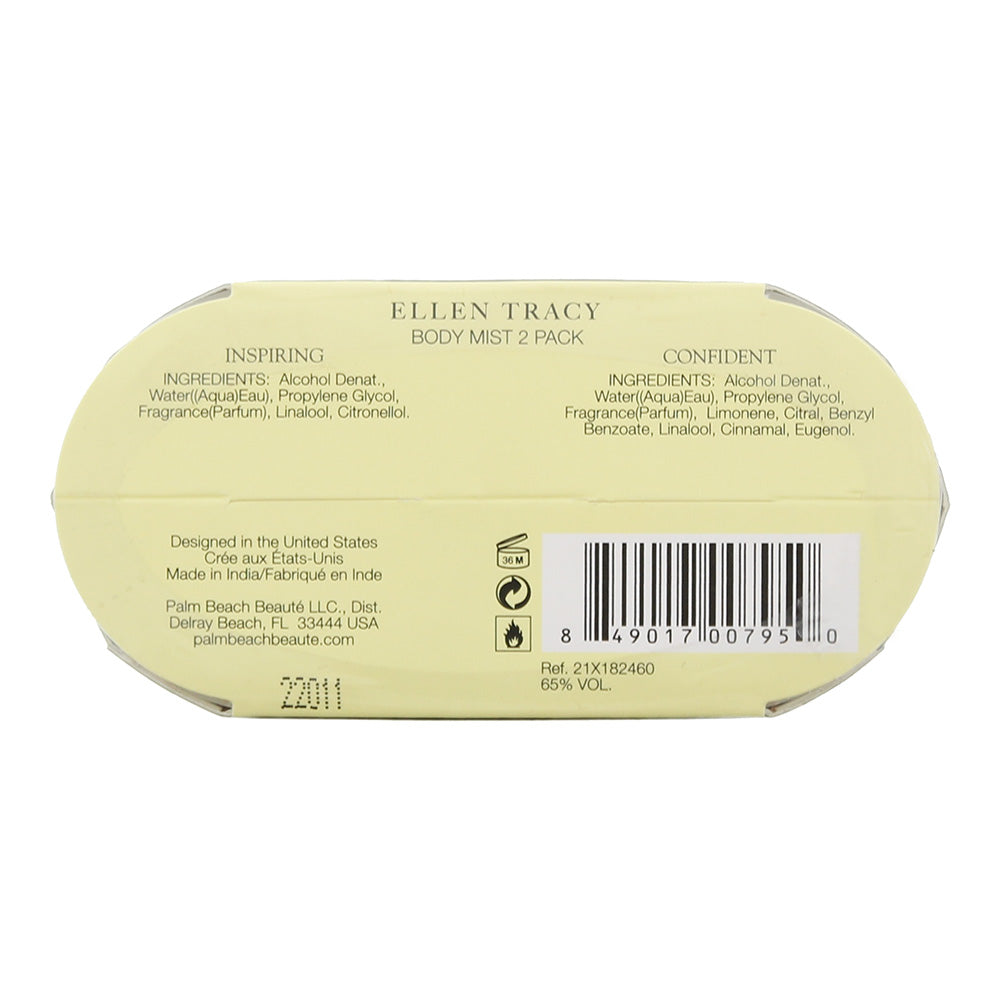 Ellen Tracy Floral 2 Piece Gift Set: Inspiring Body Mist 236ml - Confident Body Mist 236ml