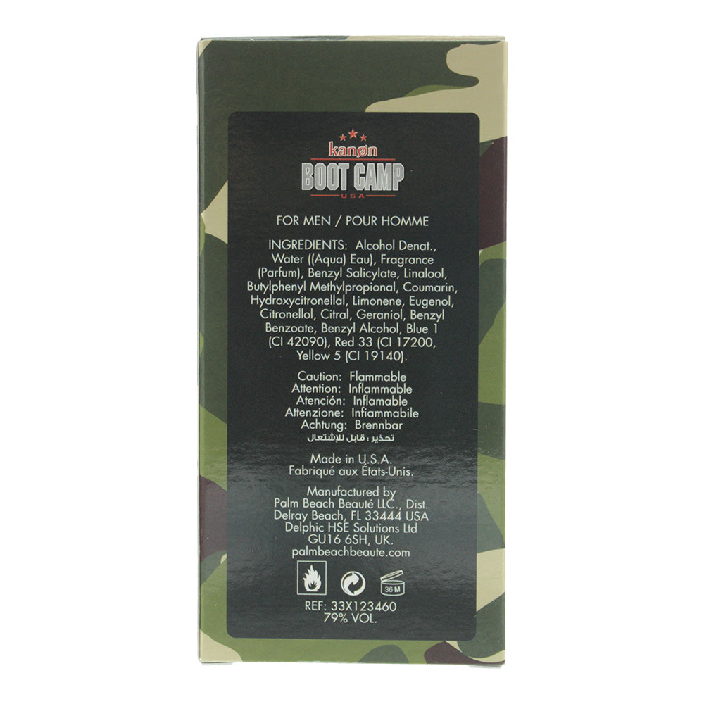 Kanon Rank & File Boot Camp Warrior Eau De Toilette 100ml