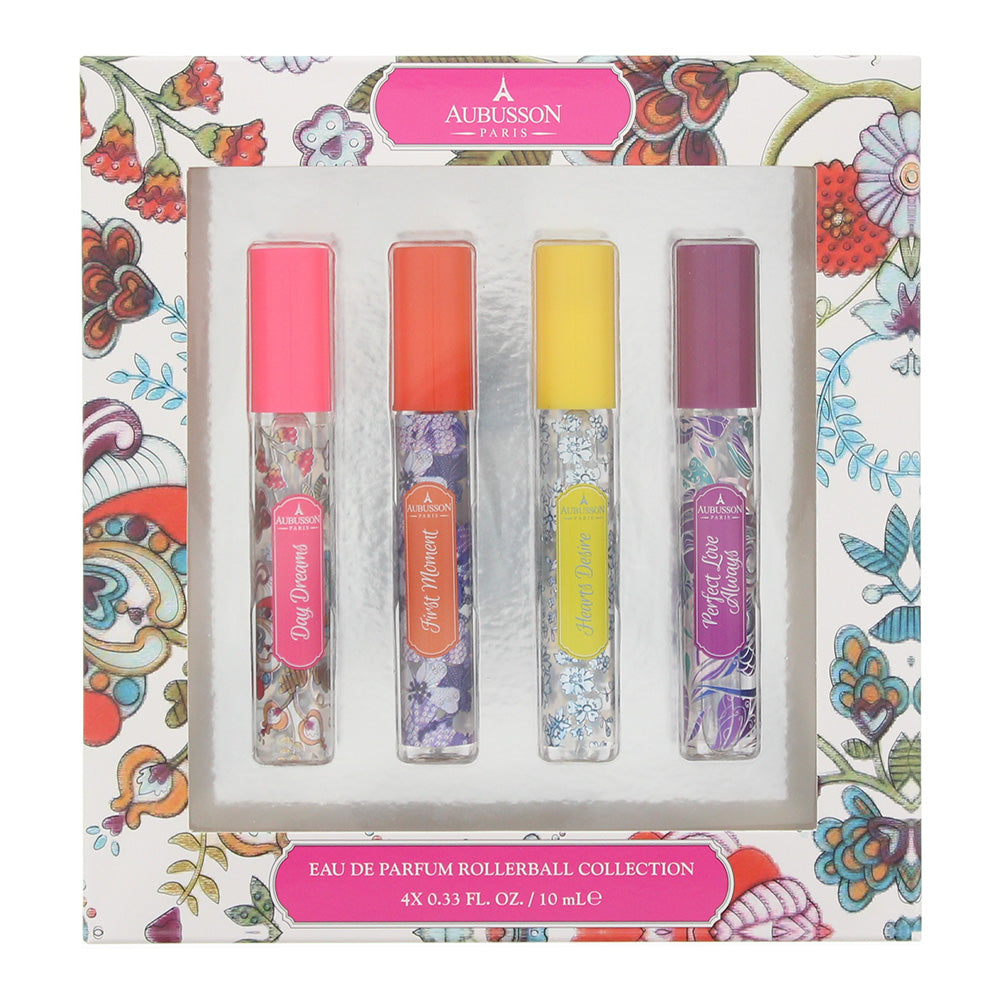 Aubusson Paris Gift Set Eau De Parfum Rollerball 4 x 10ml