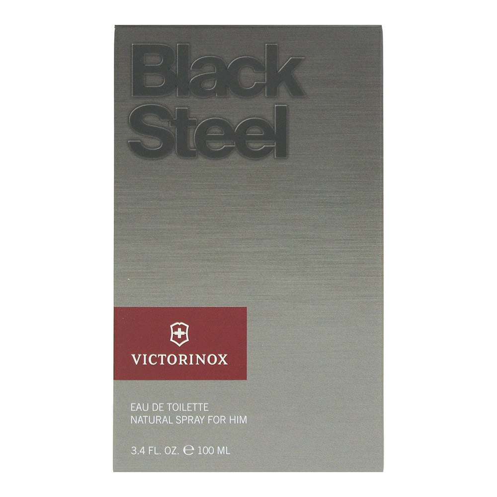 Swiss Army Victorinox Black Steel Eau de Toilette 100ml - Box
