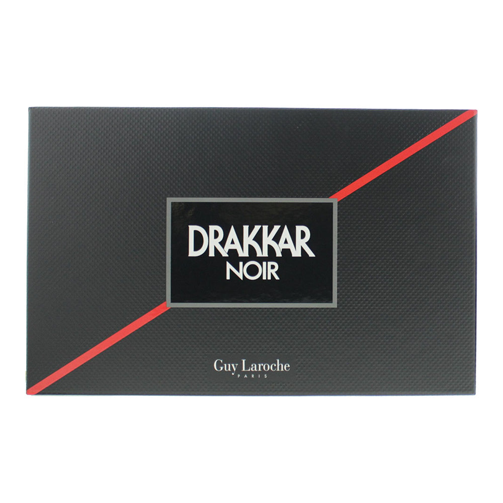 Guy Laroche Drakkar Noir 3 Piece Gift Set: Eau de Toilette 100ml - Deodorant Sti - Box