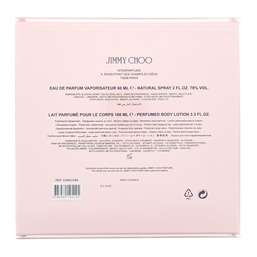 Jimmy Choo 2 Piece Gift Set: Eau De Parfum 60ml - Body Lotion 100ml