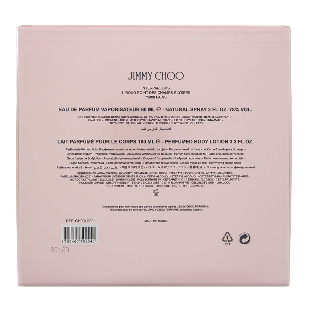 Jimmy Choo 2 Piece Gift Set: Eau De Parfum 60ml - Body Lotion 100ml