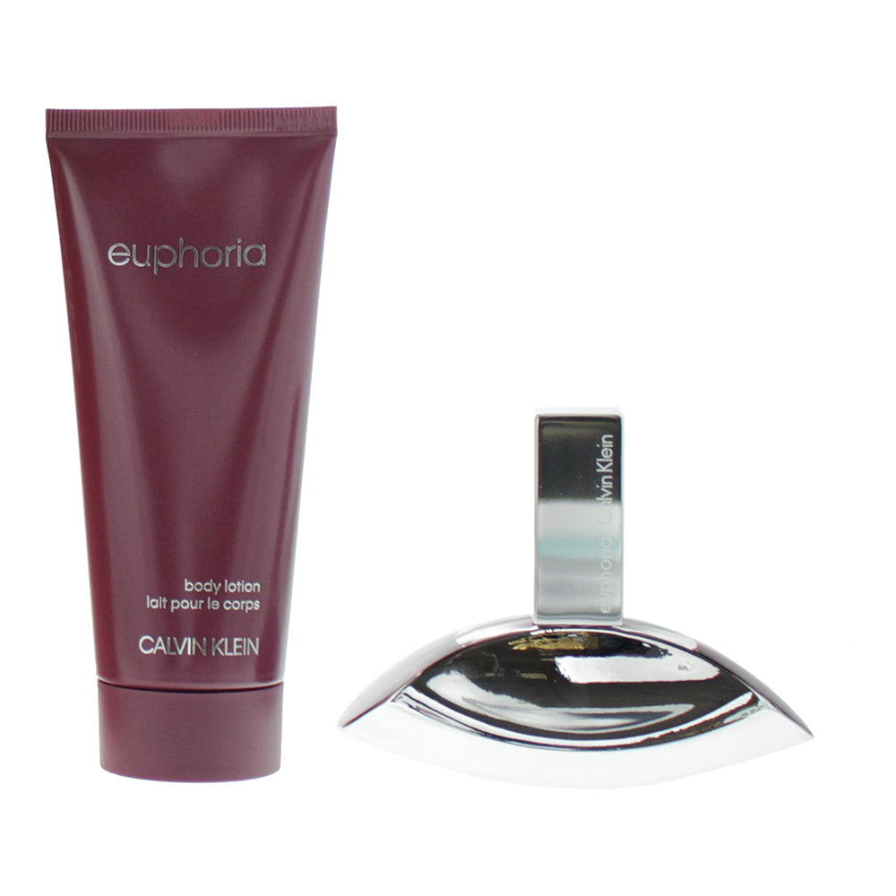 Calvin Klein Euphoria 2 Piece Gift Set: Eau de Parfum 30ml - Body Lotion 100ml - Product