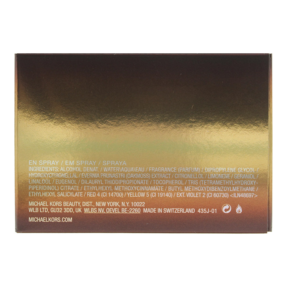 Michael Kors Extreme Journey Eau de Toilette 50ml - Ingredients