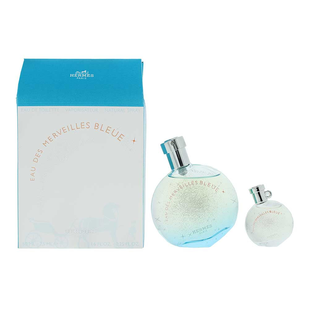 Hermès Eau Des Merveilles Bleue 2 Piece Gift Set: Eau de Toilette 50ml - Eau de 