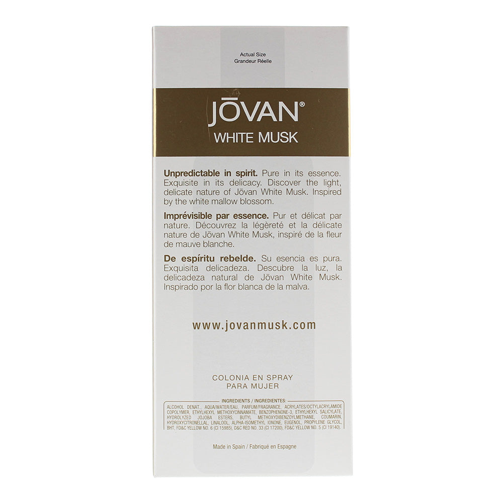 Jovan White Musk Eau De Cologne 96ml