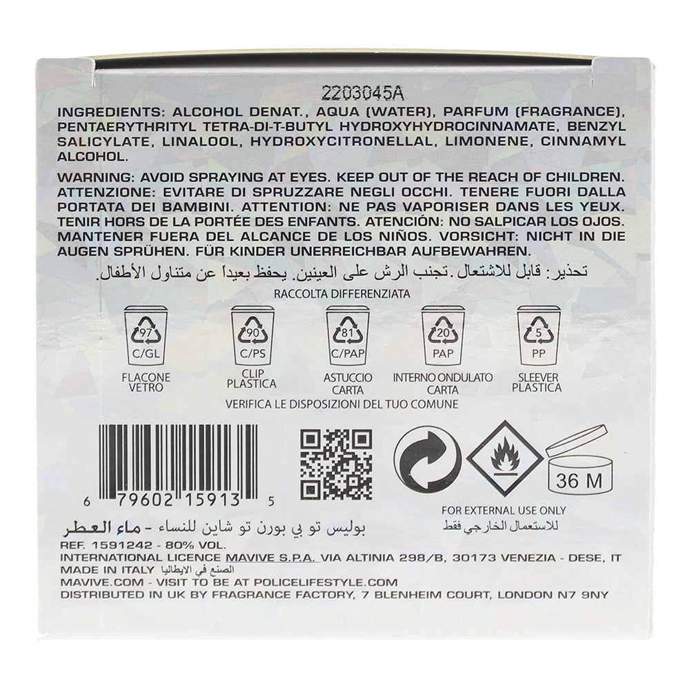 Police To Be Born To Shine Eau De Parfum 40ml