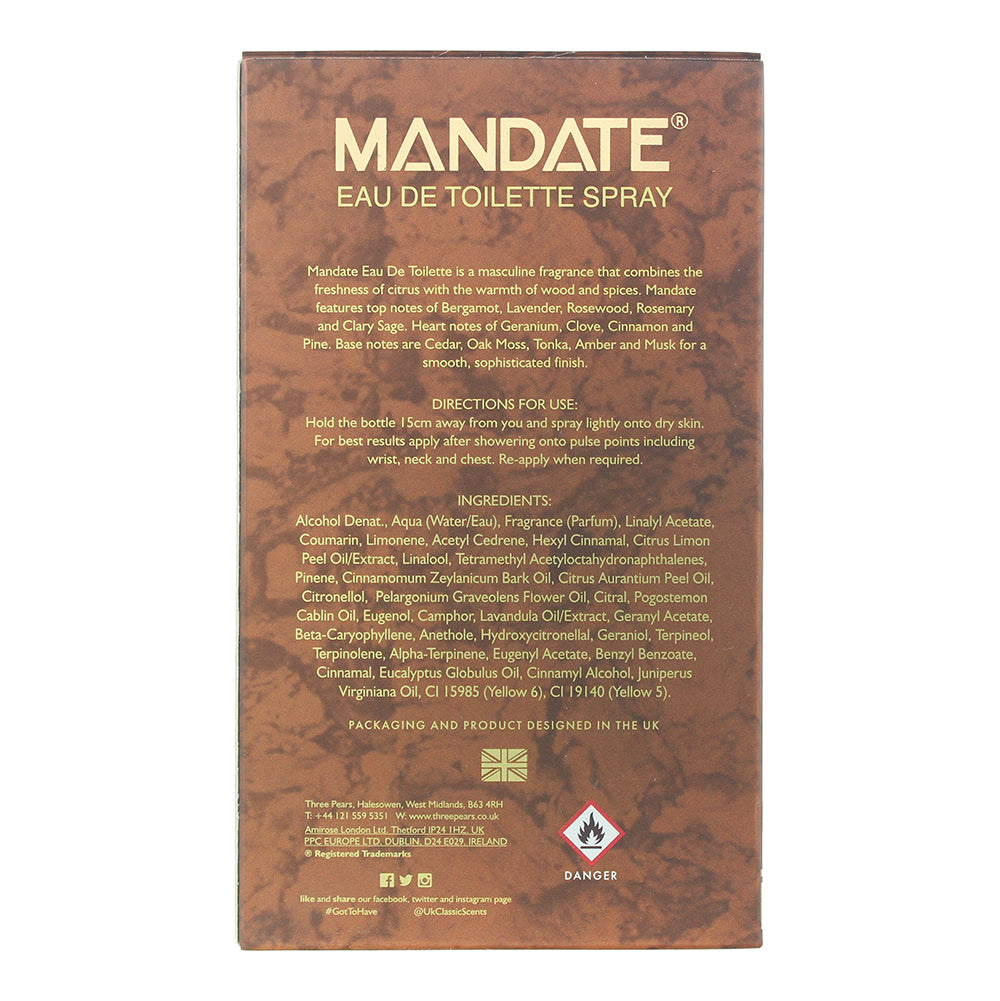 Eden Classic Mandate Eau de Toilette 100ml