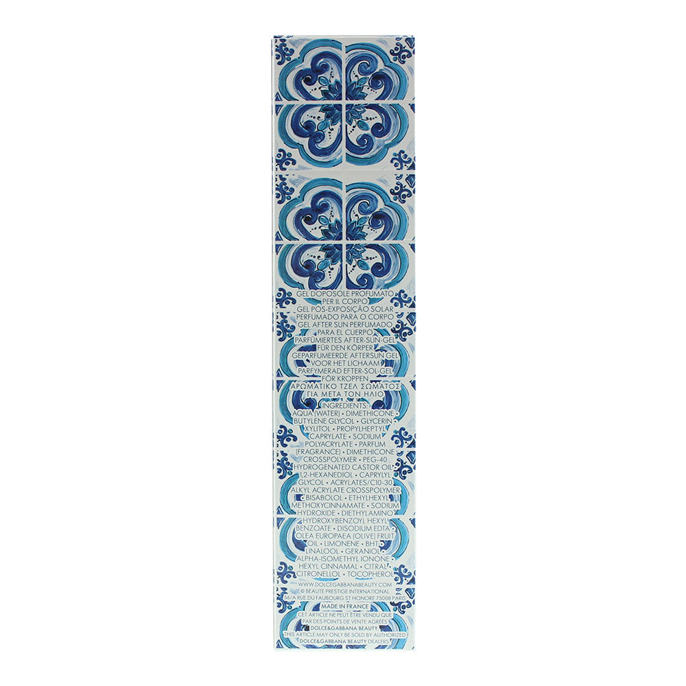Dolce & Gabbana Light Blue Summer Gel After Sun Gel 150ml - Ingredients
