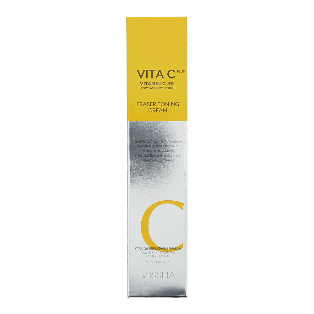 Missha Vita C Plus Eraser Toning Cream 30ml - Box