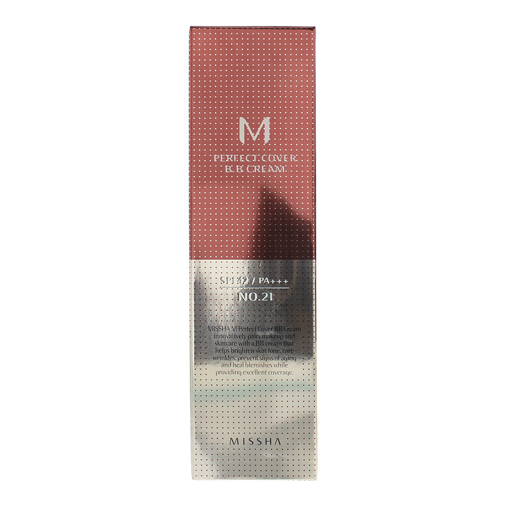 Missha Perfect Cover No.21 Light Beige Bb Cream SPF42 50ml - Box