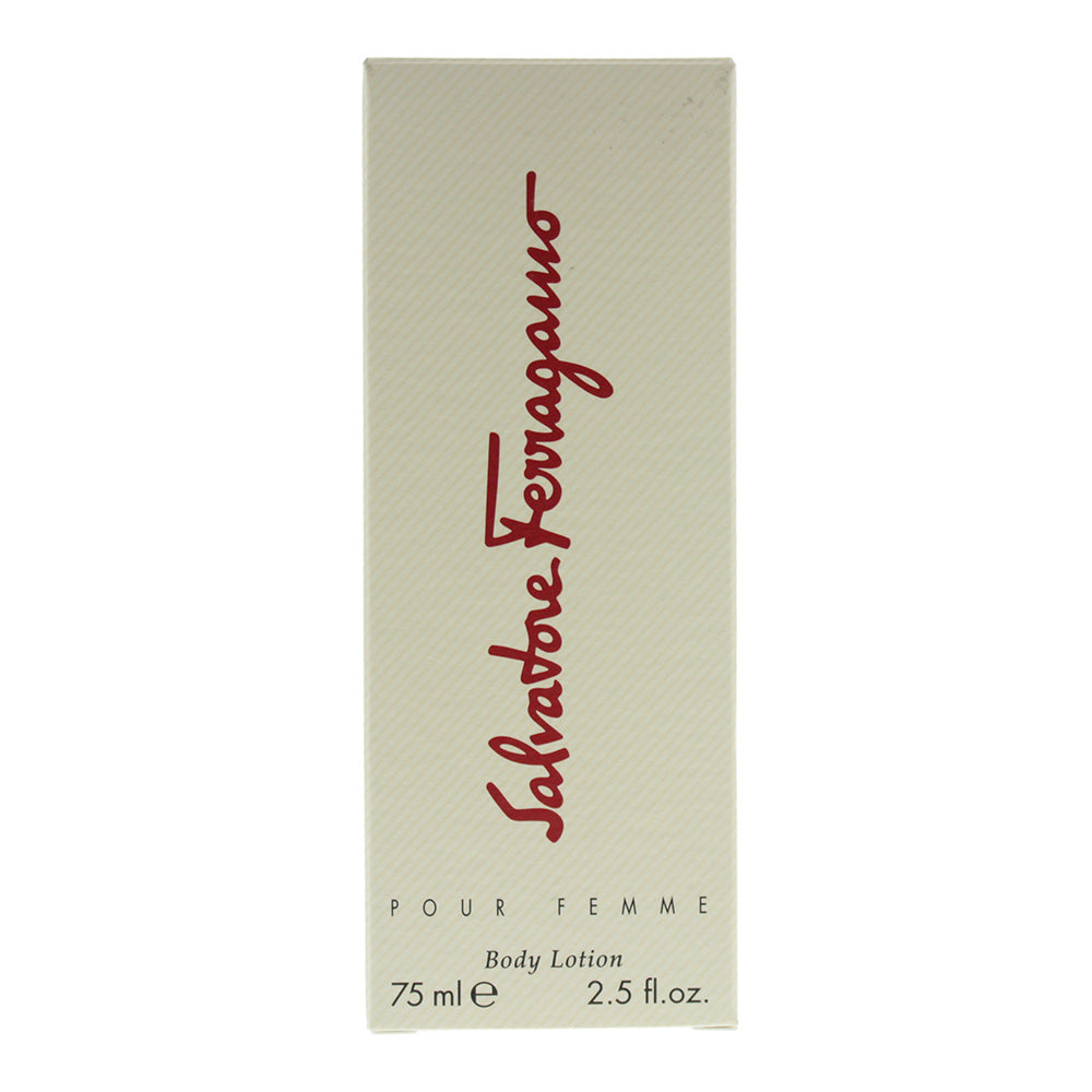 Salvatore Ferragamo Pour Femme Body Lotion 75ml Not For Sale - Box