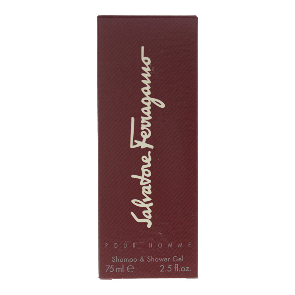 Salvatore Ferragamo Pour Homme Shower Gel & Shampoo 75ml Not For Sale - Box