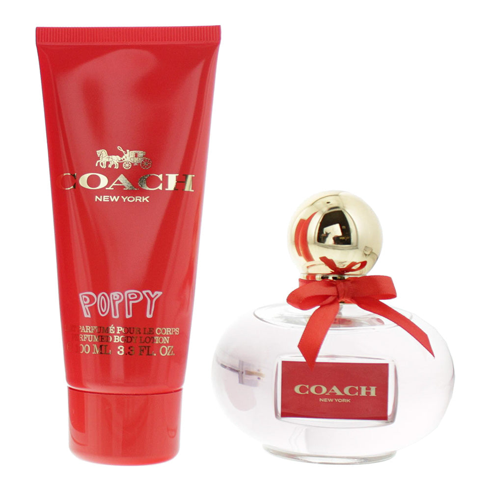 Coach Poppy 2 Piece Gift Set: Eau de Parfum 100ml - Body Lotion 100ml - Product