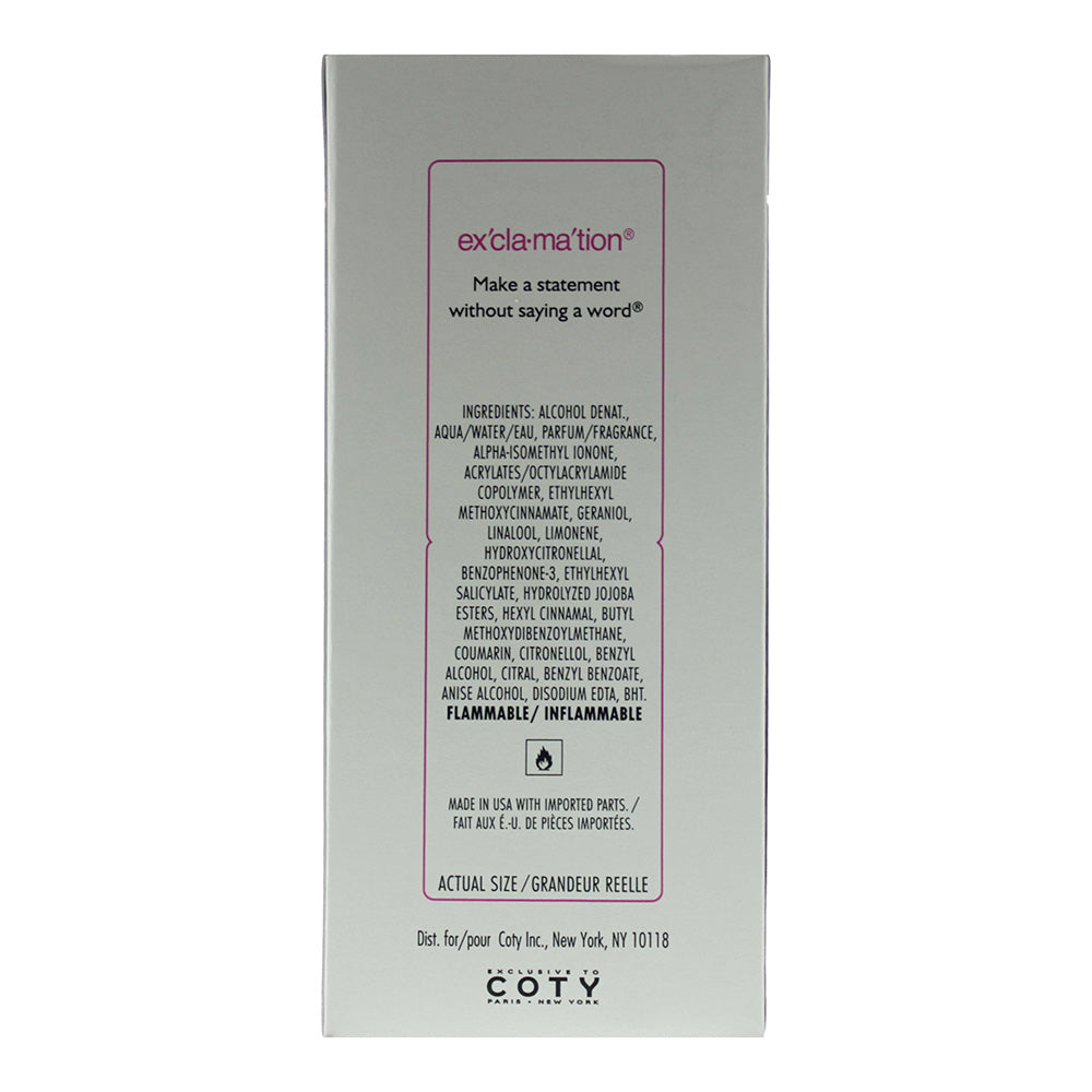 Coty Ex'cla·Ma'tion Cologne 11ml