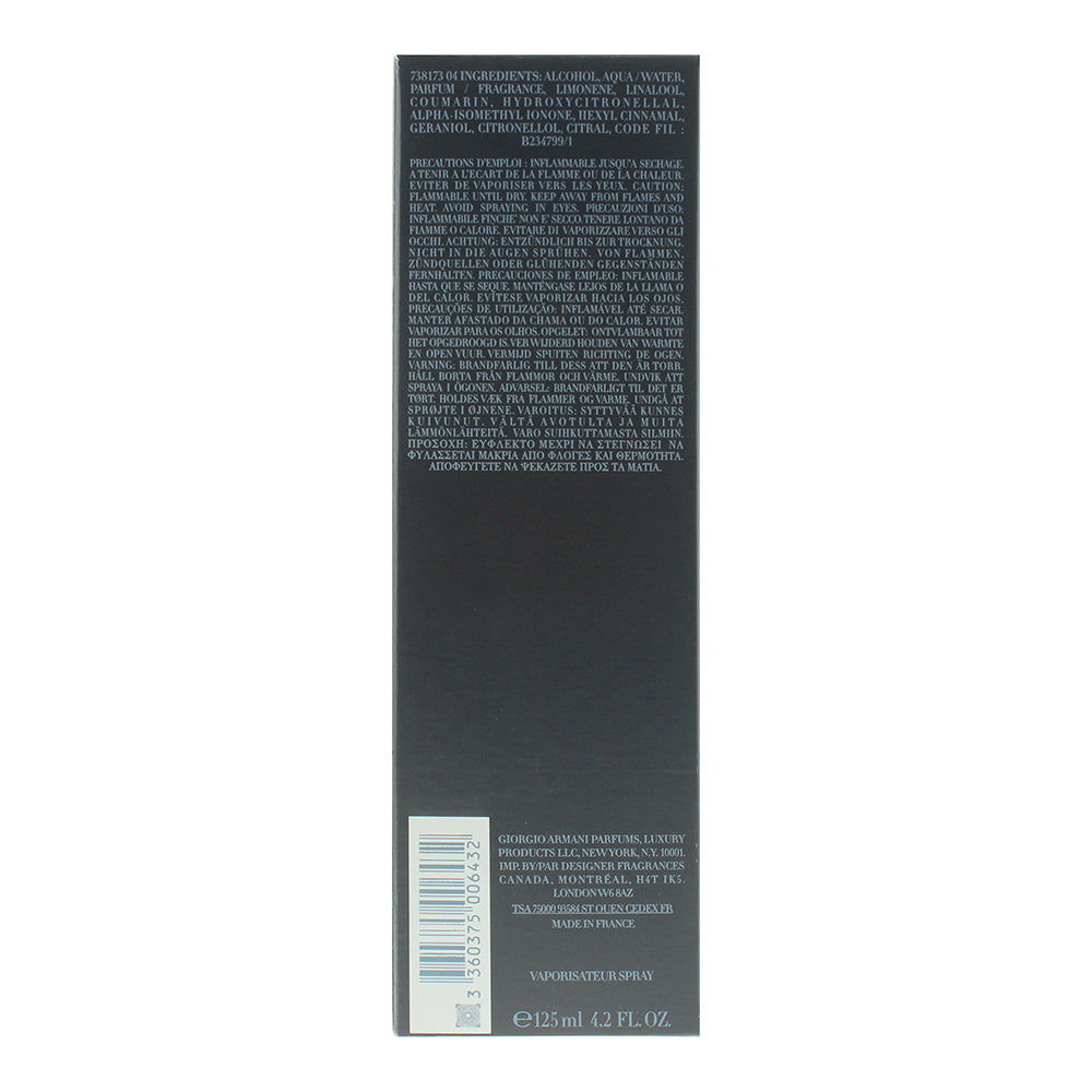 Giorgio Armani Code Pour Homme Eau de Toilette 125ml