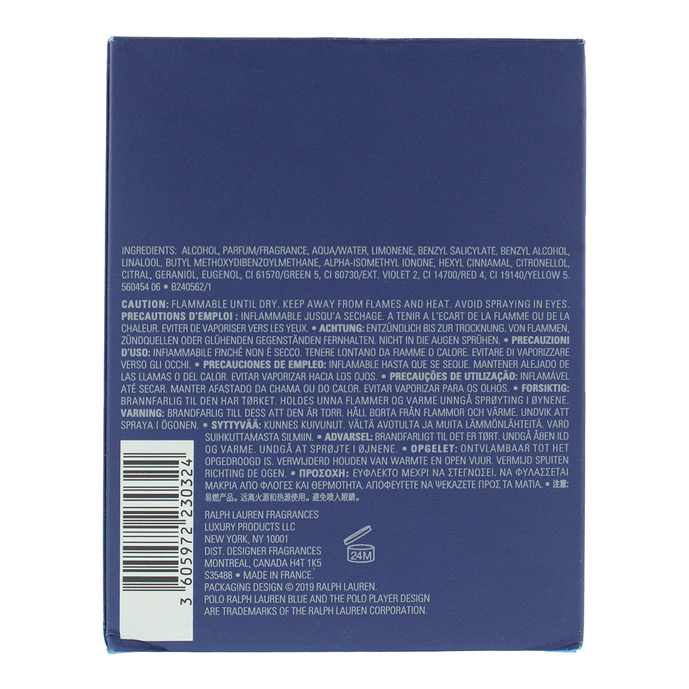 Ralph Lauren Polo Deep Blue Eau de Parfum 125ml