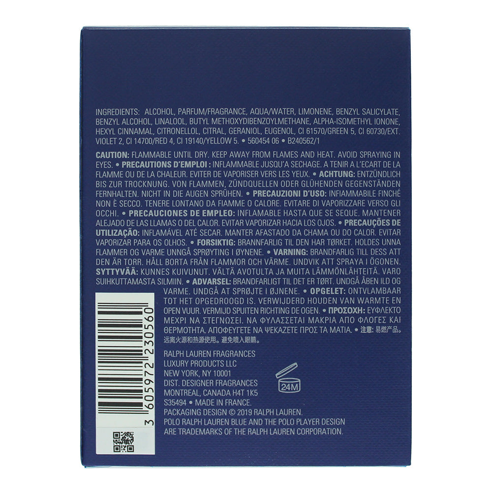 Ralph Lauren Polo Deep Blue Eau De Parfum 75ml
