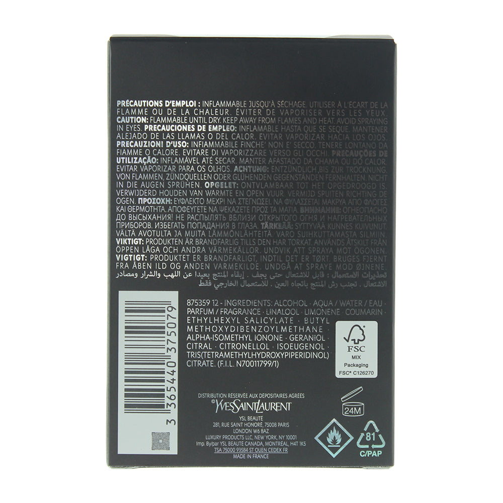 Yves Saint Laurent La Nuit De L'homme Eau de Toilette 100ml - Ingredients