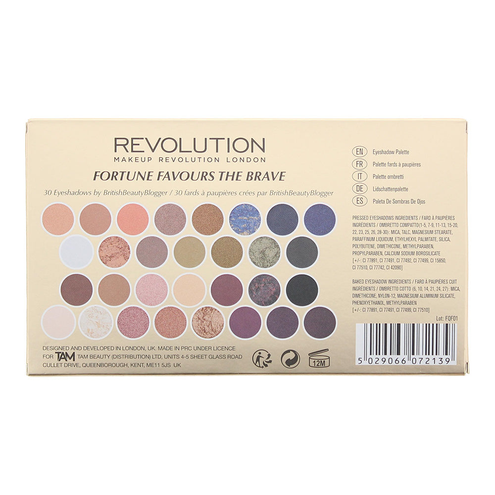 Revolution Fortune Favours The Brave Eye Shadow Palette 16g