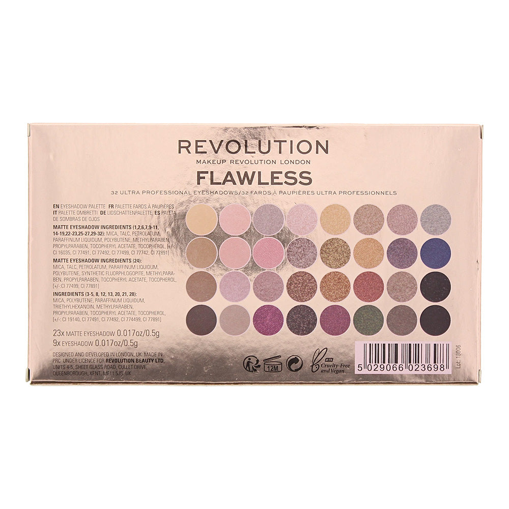 Revolution Flawless Eye Shadow Palette 32 x 0.5g