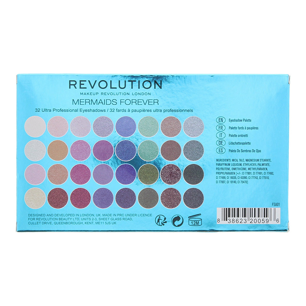 Revolution Mermaids Forever Eye Shadow Palette 20g