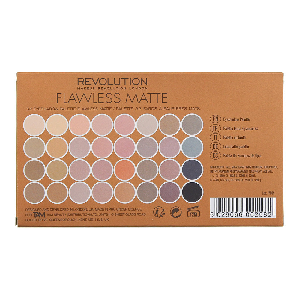 Revolution Flawless Matte Eye Shadow Palette 16g