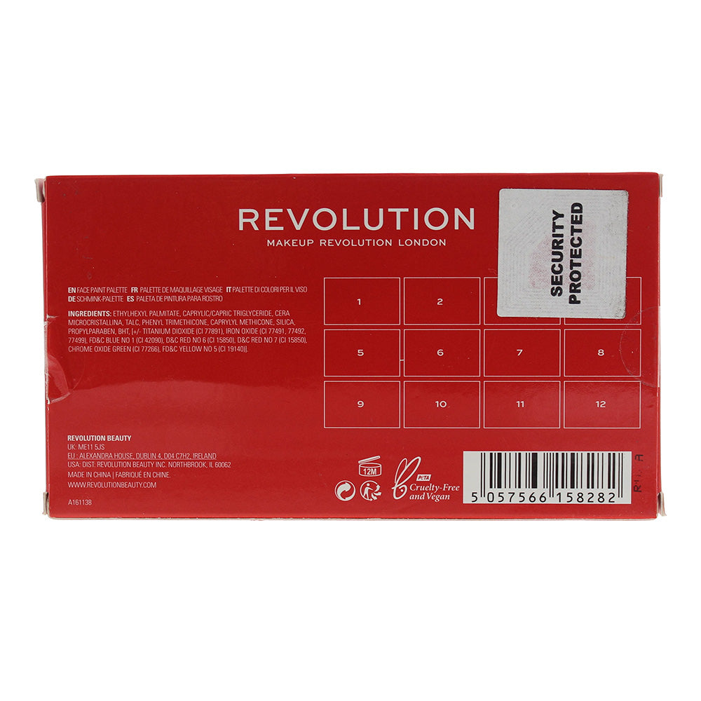 Revolution SFX Face Paint Palette 12 x 1g