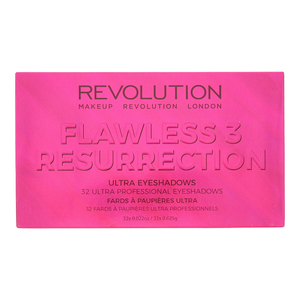 Revolution Flawless 3 Resurrection Eye Shadow Palette 32 x 0.625g - Box