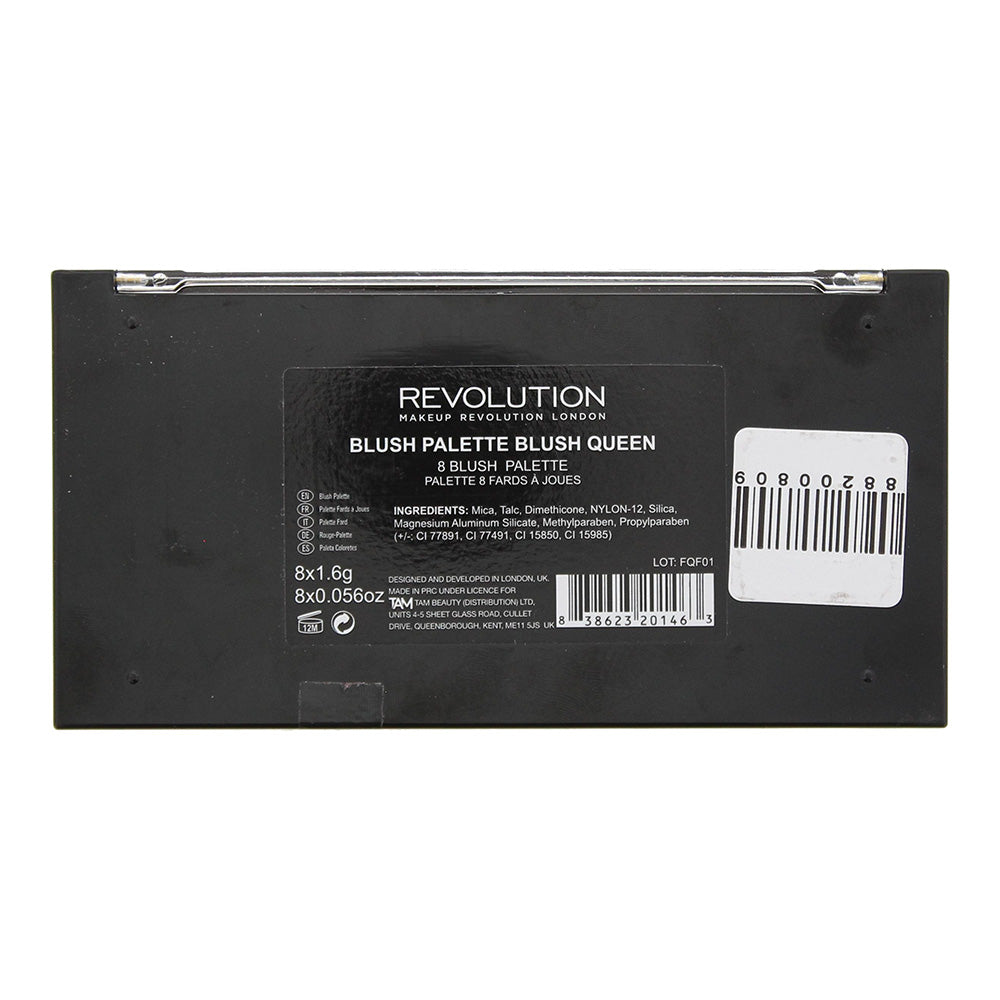 Revolution Blush Queen Blush Palette 8 x 1.6g