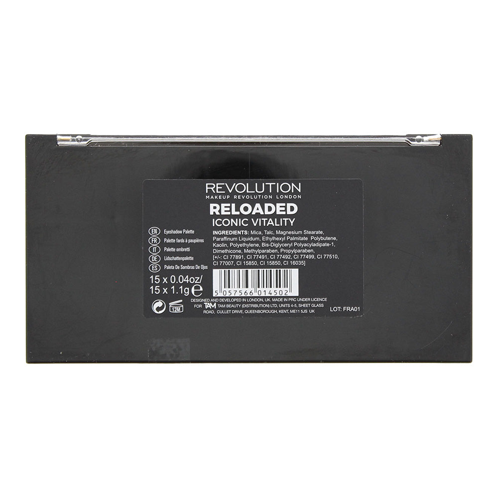 Revolution Reloaded Iconic Vitality Eye Shadow Palette 15 x 1.1g