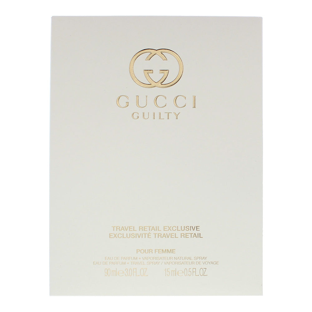 Gucci Guilty Pour Femme 2 Piece Gift Set: Eau de Parfum 90ml - Eau de Parfum 15m - Box