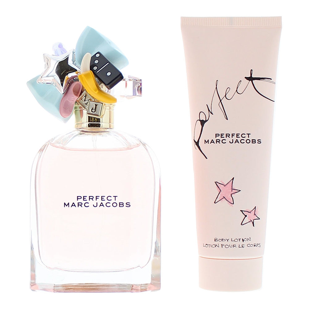 Marc Jacobs Perfect 2 Piece Gift Set: Eau de Parfum 100ml - Body Lotion 75ml - Product