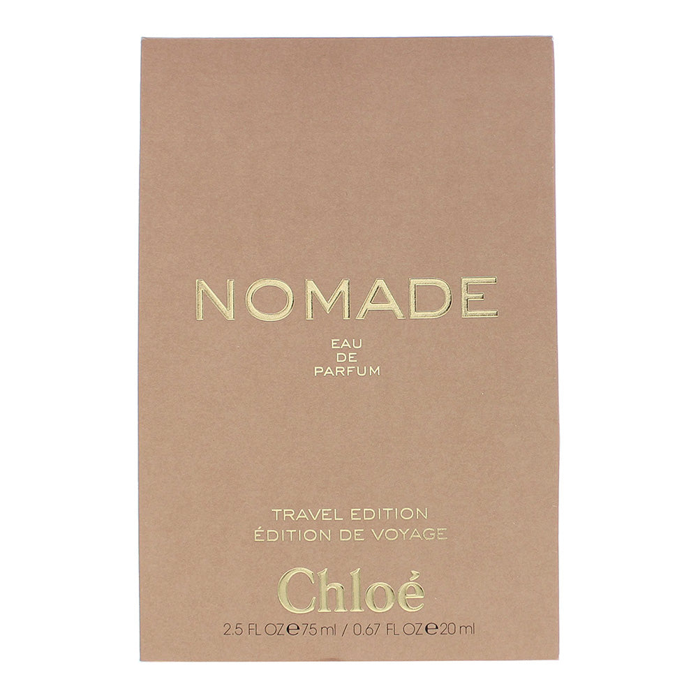 Chloé Nomade 2 Piece Gift Set: Eau de Parfum 75ml - Eau de Parfum 20ml - Box