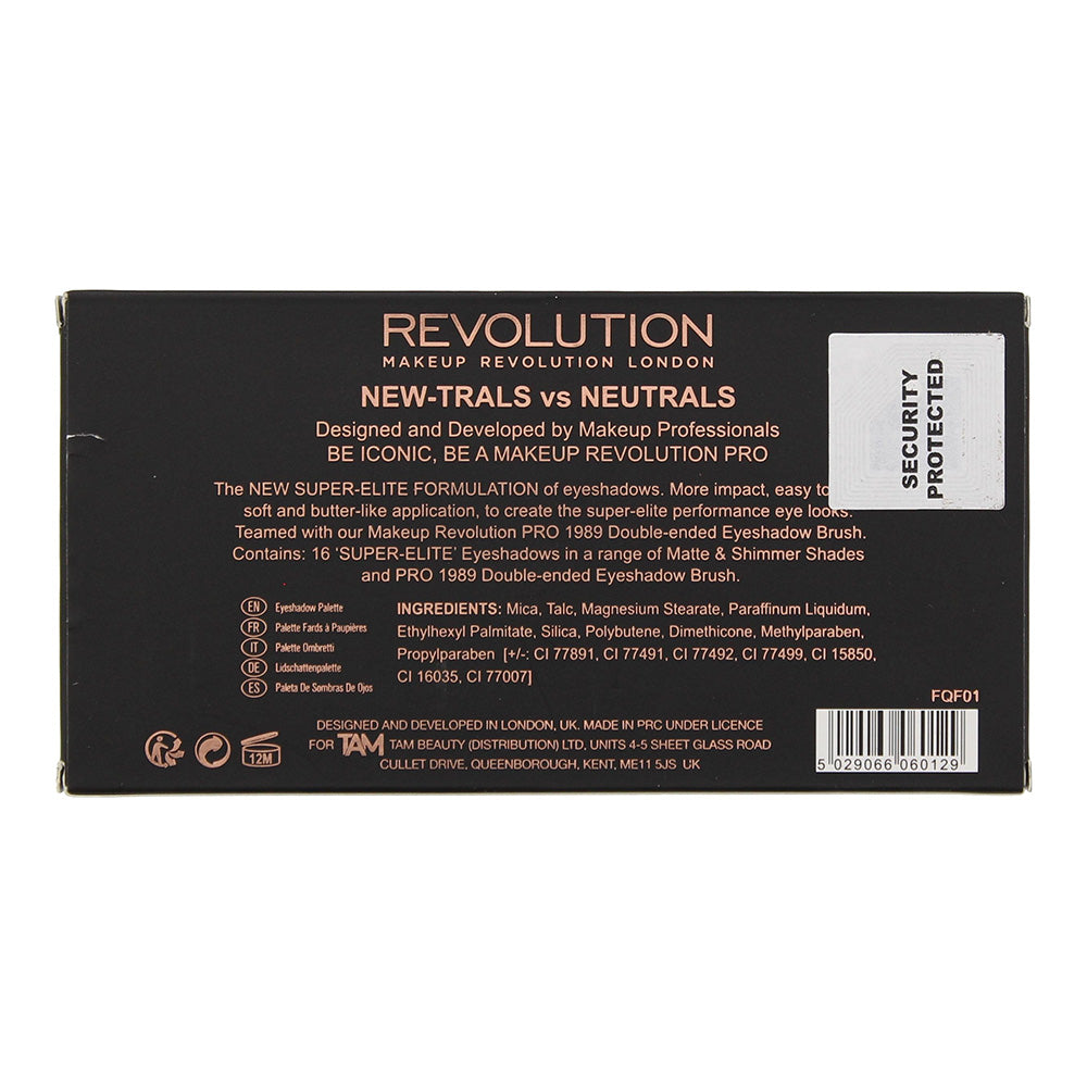 Revolution New-Trals Vs Neutrals Eye Shadow Palette 16 x 1g