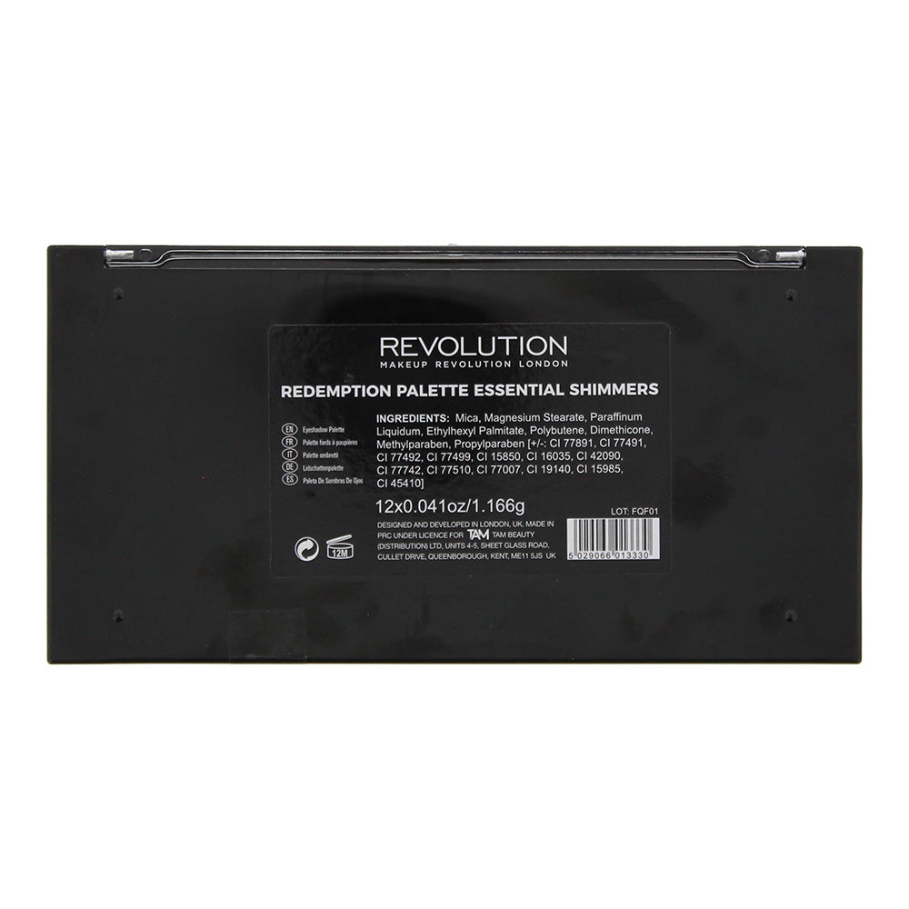Revolution Redemption Palette Essential Shimmers Eye Shadow Palette 12 x 1.166