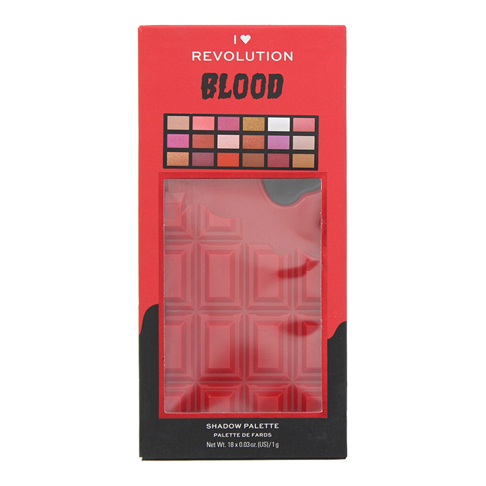 Revolution I Heart Revolution Blood Eye Shadow Palette 18 x 1g - Box