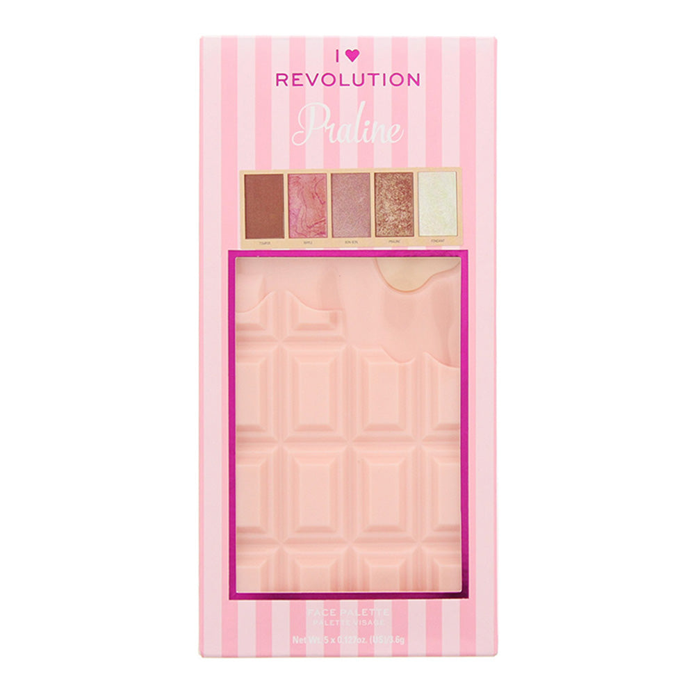 Revolution I Heart Revolution Praline Highlighting Palette 5 x 3.6g - Box