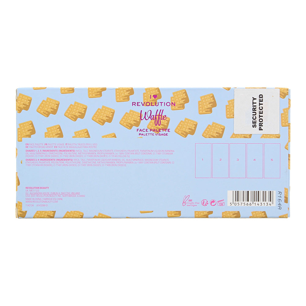 Revolution I Heart Revolution Waffle Highlighting Palette 5 x 3.6g