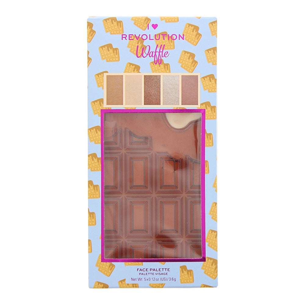 Revolution I Heart Revolution Waffle Highlighting Palette 5 x 3.6g - Box
