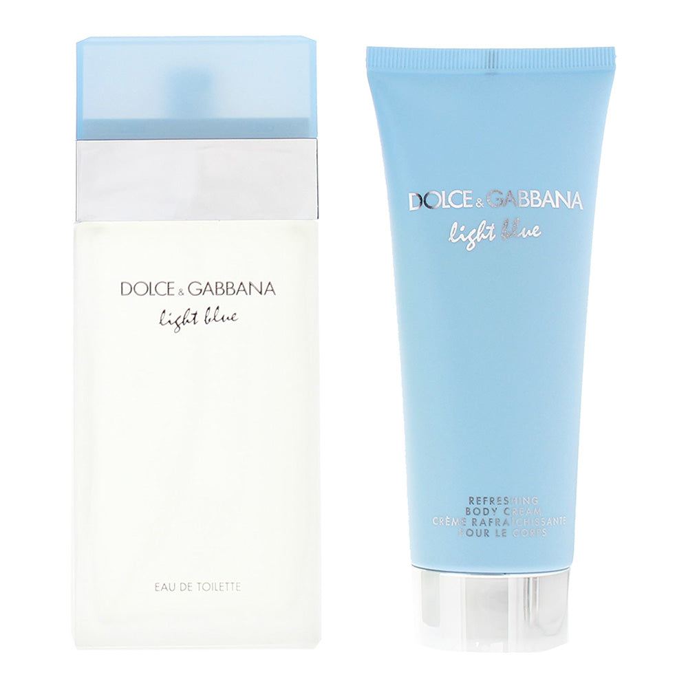 Dolce & Gabbana Light Blue 2 Piece Gift Set: Eau de Toilette 100ml - Body Cream  - Product