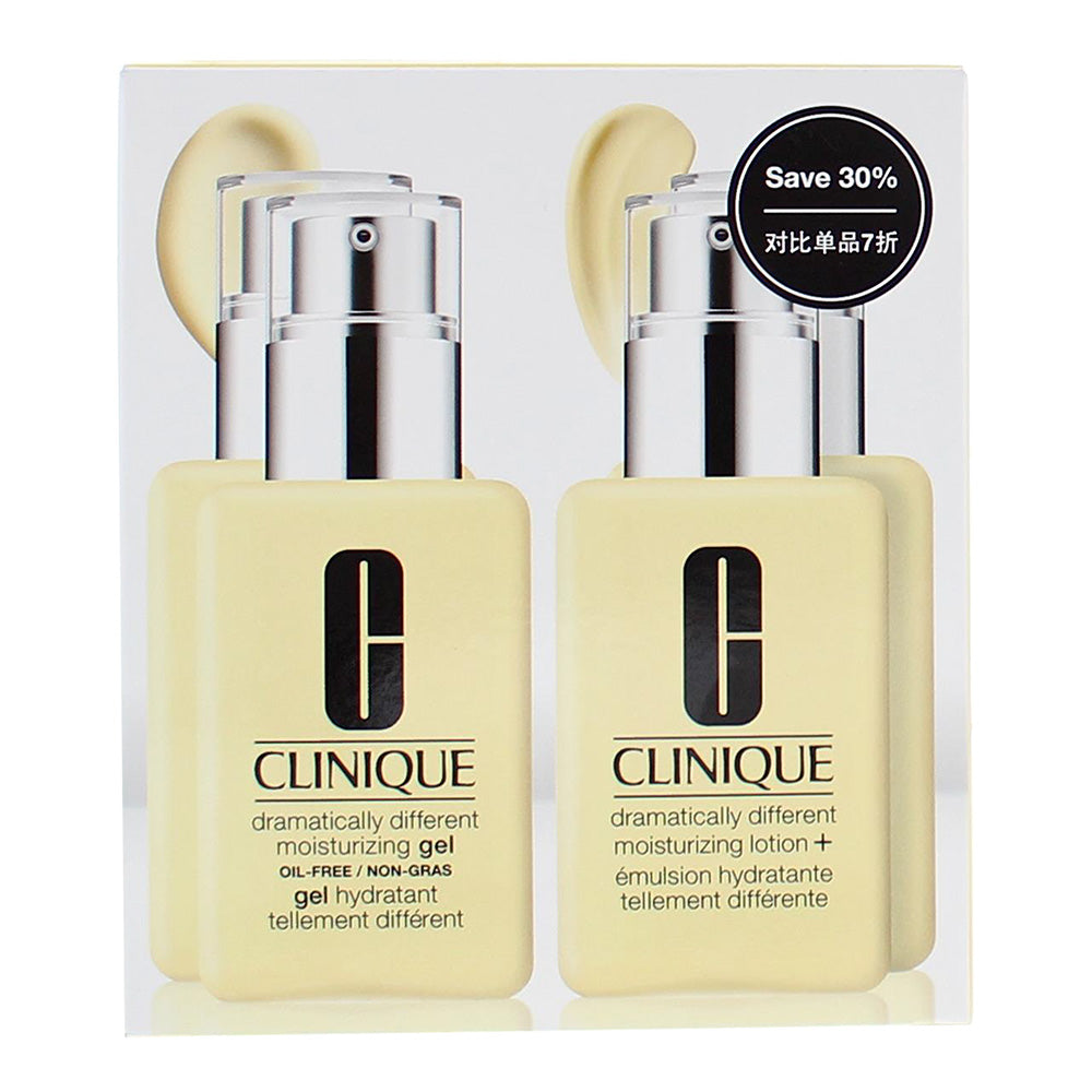 Clinique Dramatically Different 4 Piece Gift Set: 2 x Moisturizing Lotion 125ml  - Box