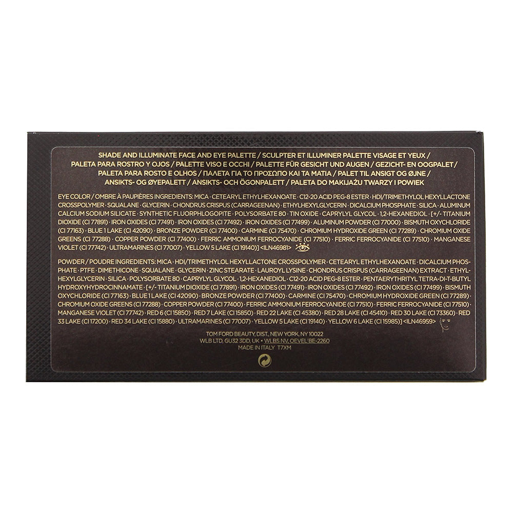 Tom Ford Intensity 1 Red Hardness Eye Shadow & Face Palette 14g - Ingredients