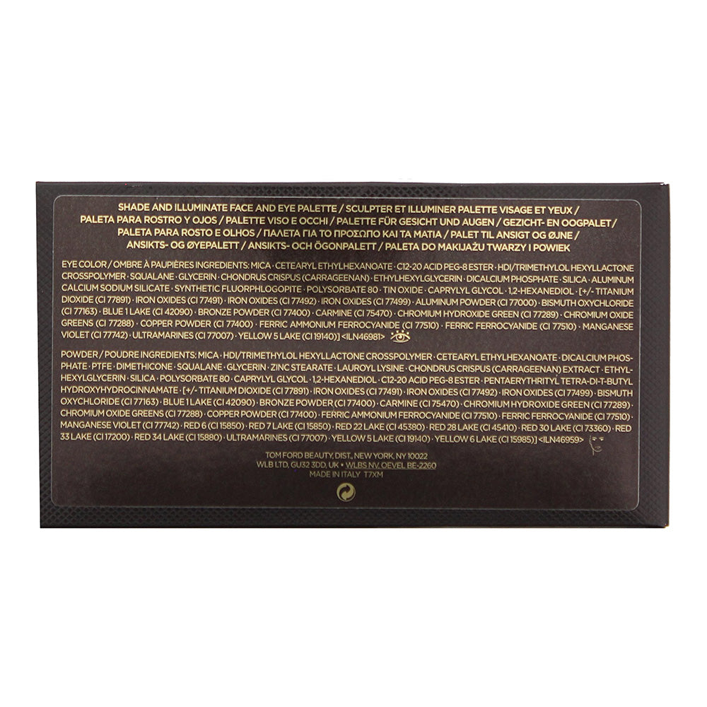 Tom Ford Intensity 2 Moonlit Violet Eye Shadow & Face Palette 14g - Ingredients