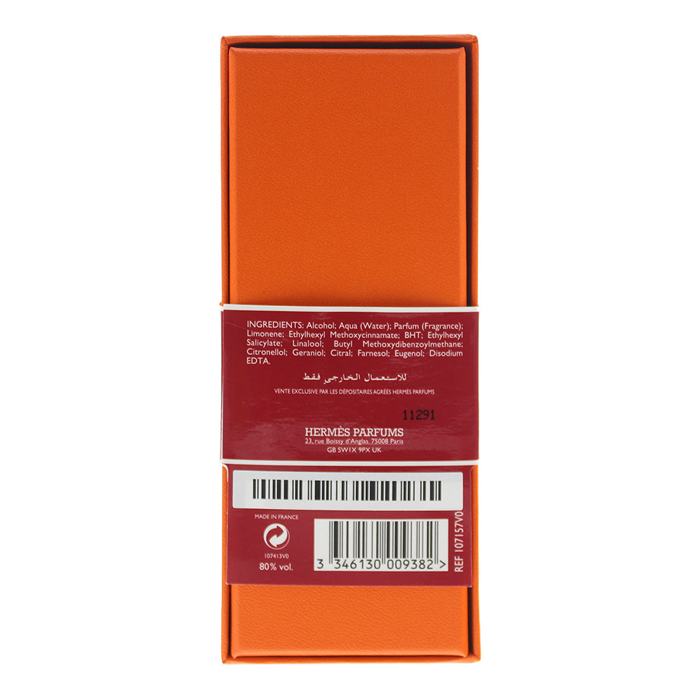 Hermes Eau De Rhubarbe Écarlate Eau De Cologne 100ml
